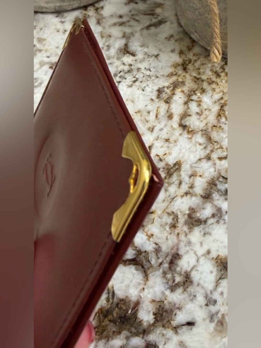 Cartier Vintage And Elegant Leather  Card Holder/ Multi-Use Leather Case - Picture 7 of 12
